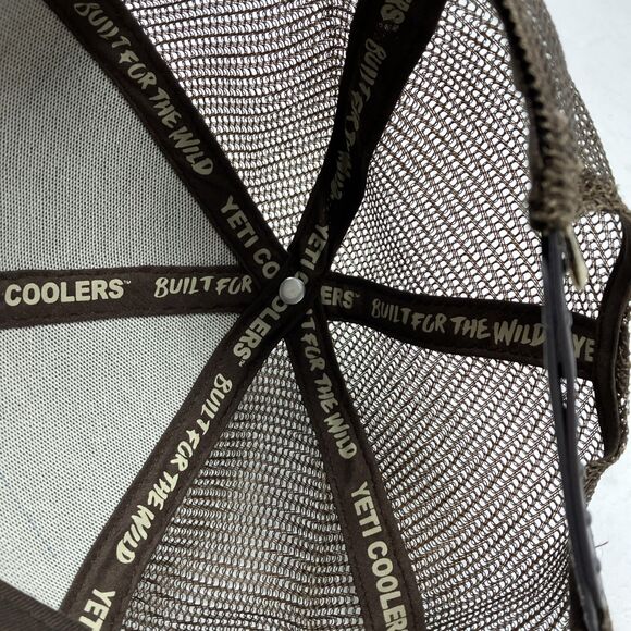 Yeti Coolers Logo Patch Camo Mesh Snapback Cap Camouflage Trucker Hunter Hat - Picture 10 of 10